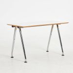 Mat-mötesbord HORREDS 600*1400 Justerbara ben Grå Kromsilver - B