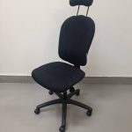 Skrivbordsstol OFFICELINE RONNA Svart Nackstöd i tyg - C