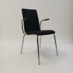 Karmstol Svart Textil - B