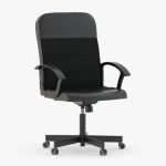 Skrivbordsstol IKEA RENBERGET, svart - C