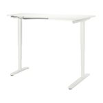 Hörnskrivbord Höger IKEA Bekant Vit 160x110 El- höj/sänk - C