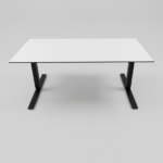 Skrivbord El-höj/sänk Vit/Svart 160x80 - B
