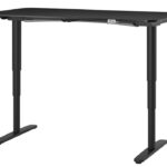Skrivbord IKEA Bekant El- höj/sänk Svartbetsad Ask 160cm - B