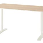 Skrivbord IKEA Bekant Ek/Vit 140x60cm - C