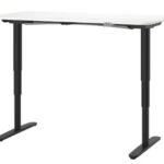 Skrivbord IKEA Bekant Vit/Sv 160x80 El- höj/sänk - C