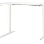 Hörnskrivbord Vänster IKEA Bekant Vit 160x110 El- höj/sänk - C