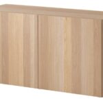 Skåp IKEA Bestå/Lappviken Vitlaserad Ek 120x64 cm - A