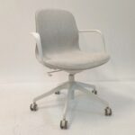 Mötesstol IKEA Långfjäll Låg Vit/Vit - C