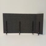 Bordsskärm SPLIT Mörkgrå 120cm - A