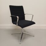 Mötesstol LD Svart Krom - B