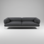 Soffa HAY Björn Mörkgrå Krom 3-sits - A