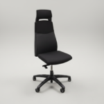 Kontorsstol IKEA Volmar Mörkgrå/Svart - B