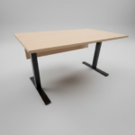 Skrivbord KINNARPS Serie P Ask Svart 120cm - B