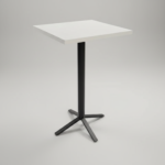 Ståbord Vitt/Svart 60x60cm - B